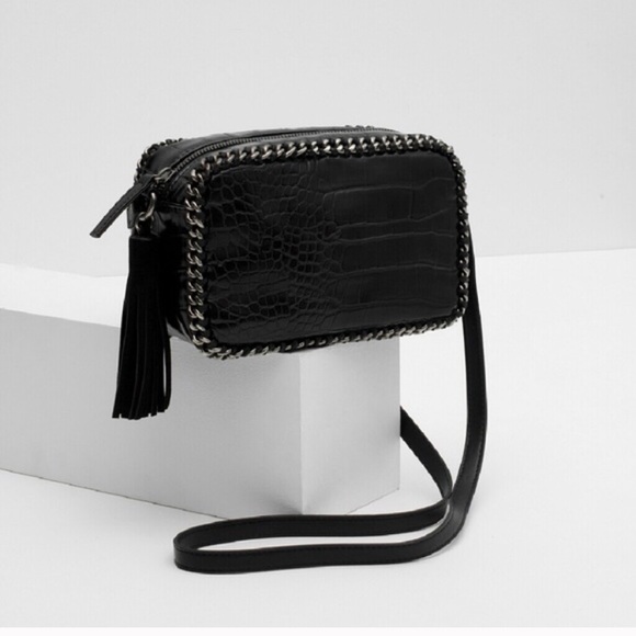 Zara Messenger Small bag with chains - Picture 2 of 7